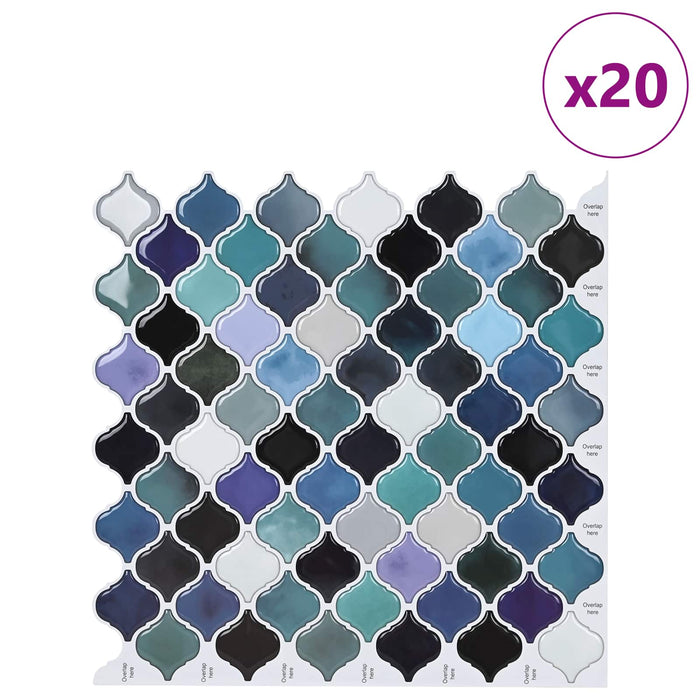 Placă Lanturn 20 pcs Verde-albăstrui 27 x 27 cm - WALTI WALTI