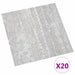 Plăci de pardoseală autoadezive 30,5 x 30,5 cm 20 pcs PVC Gri - WALTI WALTI
