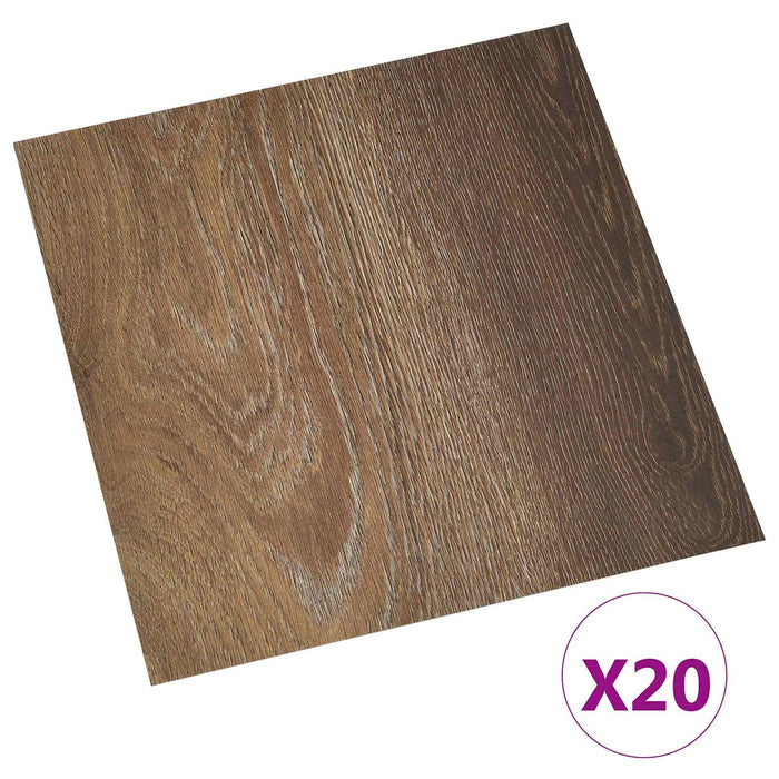 Plăci de pardoseală autoadezive 30,5 x 30,5 cm 20 pcs PVC Maro - WALTI WALTI