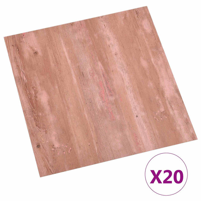 Plăci de pardoseală autoadezive 30,5 x 30,5 cm 20 pcs PVC Roșu - WALTI WALTI