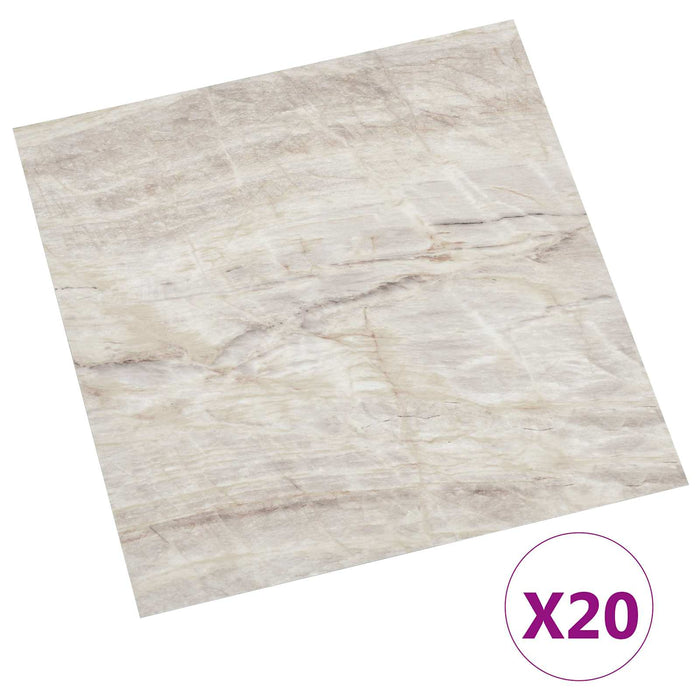 Plăci de pardoseală autoadezive 30,5 x 30,5 cm 20 pcs PVC Bej - WALTI WALTI