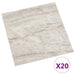 Plăci de pardoseală autoadezive 30,5 x 30,5 cm 20 pcs PVC Bej - WALTI WALTI