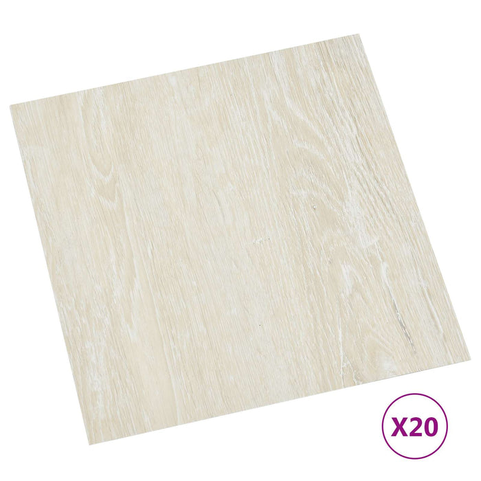 Plăci de pardoseală autoadezive 30,5 x 30,5 cm 20 pcs PVC Crem - WALTI WALTI