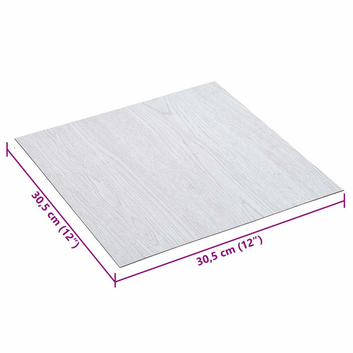 Plăci de pardoseală autoadezive 30,5 x 30,5 cm 20 pcs PVC Alb - WALTI WALTI