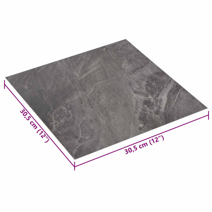 Plăci de pardoseală autoadezive 30,5 x 30,5 cm 20 pcs PVC Negru - WALTI WALTI