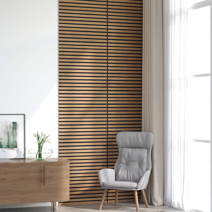 Panouri de perete 8 pcs natural 60,5 x 60 cm - WALTI WALTI