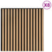 Panouri de perete 8 pcs natural 60,5 x 60 cm - WALTI WALTI