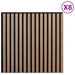 Panouri de perete 8 pcs Maro 60,5 x 60 cm - WALTI WALTI
