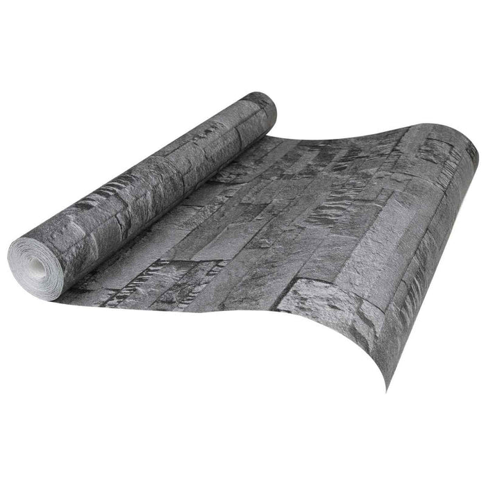 Tapet 3D cu Piatră Negru 10 x 0,53 m Țesătură Netesută - WALTI WALTI