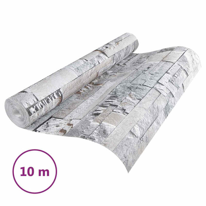 Tapet 3D cu Piatră Gri 10 x 0,53 m Țesătură Netesută - WALTI WALTI