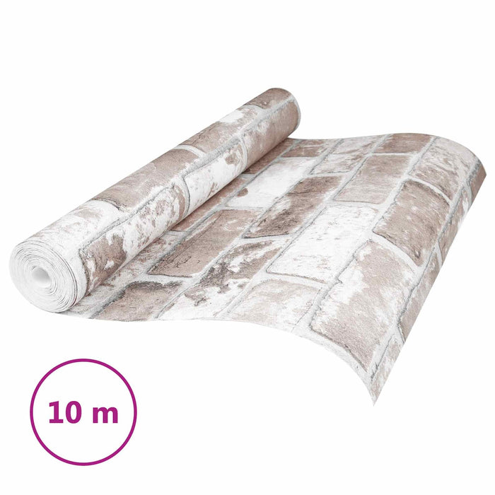 Tapet solid 3D Dungi Cărămidă 10 x 0,53 m Țesătură Netesută - WALTI WALTI