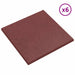 Plăci de Protecție la Cădere 6 pcs Roșu 50 x 50 cm Cauciuc - WALTI WALTI