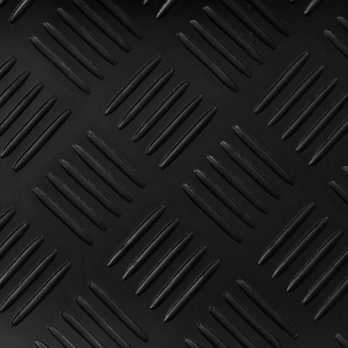 Mat pentru Podea Negru 1 x 5 m Cauciuc - WALTI WALTI