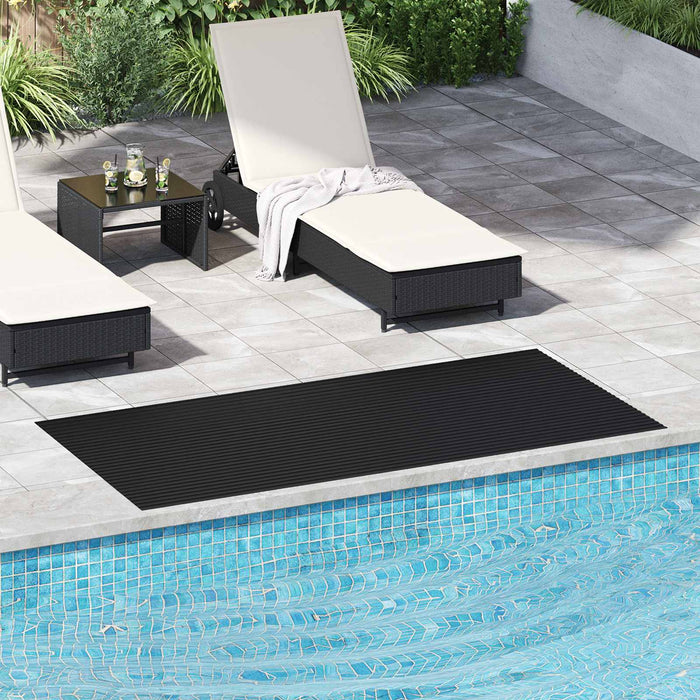Mat pentru Podea Negru 1 x 2 m Cauciuc - WALTI WALTI