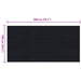 Mat pentru Podea Negru 1 x 2 m Cauciuc - WALTI WALTI