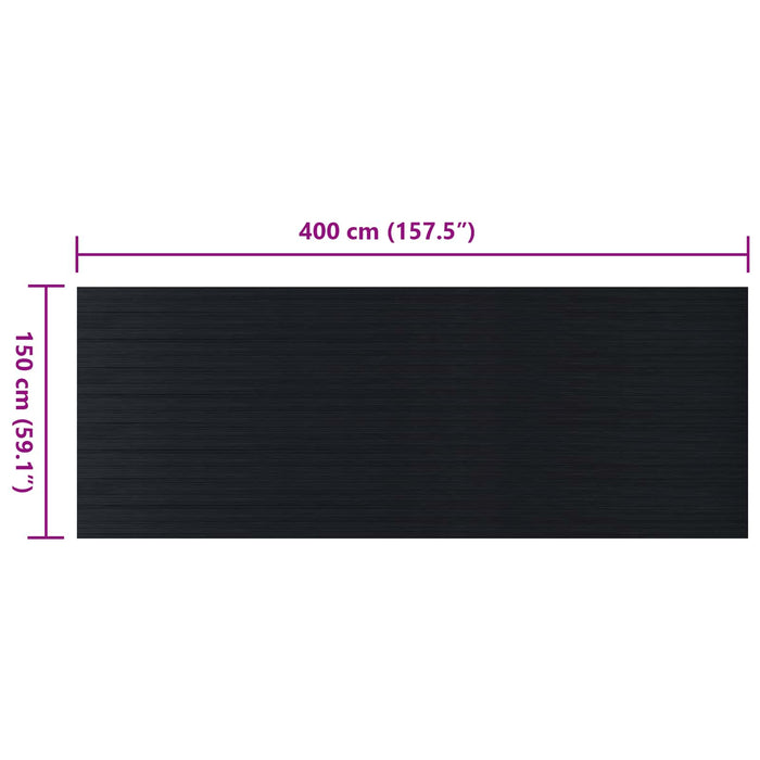 Mat pentru Podea Negru 1,5 x 4 m Cauciuc - WALTI WALTI