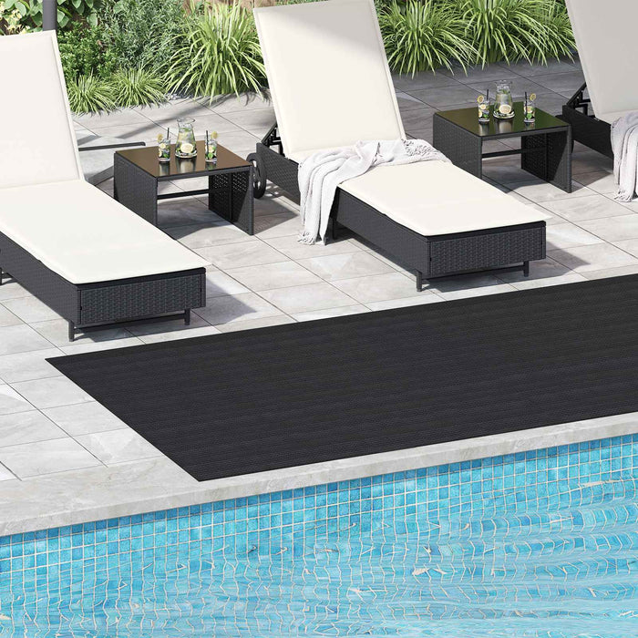 Mat pentru Podea Negru 1,5 x 4 m Cauciuc - WALTI WALTI