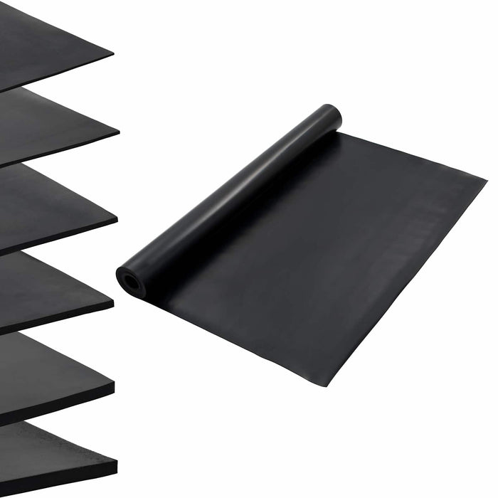 Mat pentru Podea Negru 1,2 x 5 m Cauciuc - WALTI WALTI
