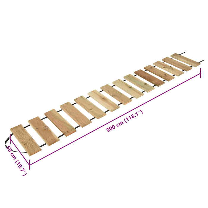 Rola de deck natural 50 x 300 cm Lemn de pin tratat - WALTI WALTI