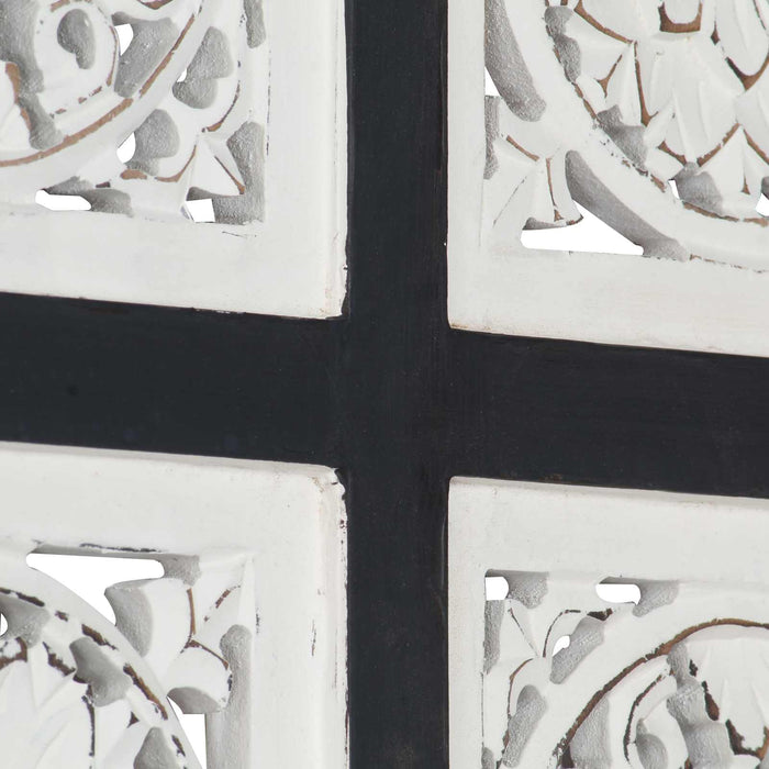 Decorațiuni Artă Negru și Alb 40 x 40 x 1,5 cm Lemn prelucrat - WALTI WALTI