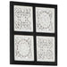 Decorațiuni Artă Negru și Alb 40 x 40 x 1,5 cm Lemn prelucrat - WALTI WALTI