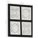 Decorațiuni Artă Negru și Alb 40 x 40 x 1,5 cm Lemn prelucrat - WALTI WALTI