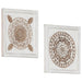 Decorațiuni Artă 2 pcs Maro și alb 40 x 40 x 1,5 cm - WALTI WALTI