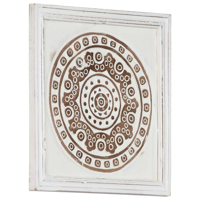 Decorațiuni Artă 2 pcs Maro și alb 40 x 40 x 1,5 cm - WALTI WALTI