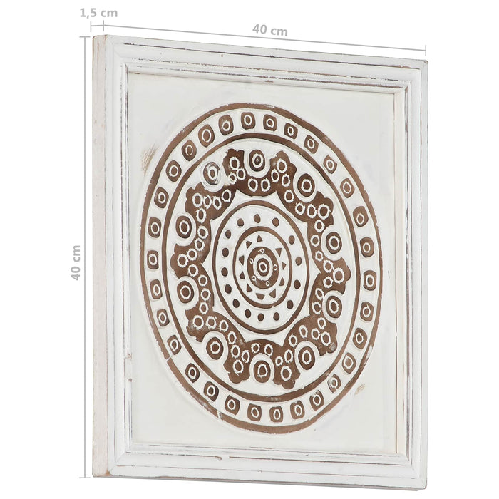 Decorațiuni Artă 2 pcs Maro și alb 40 x 40 x 1,5 cm - WALTI WALTI