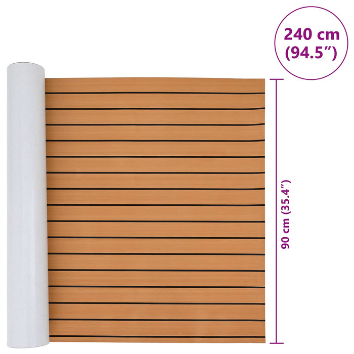 Covor pentru Bărci Maro și negru 240 x 90 cm EVA - WALTI WALTI