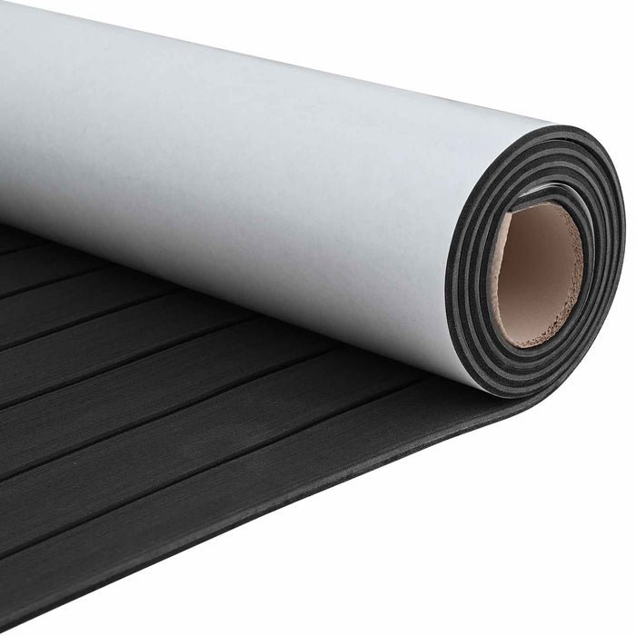 Covor pentru Bărci Dungi Gri Închis și Negru 240 x 90 cm EVA - WALTI WALTI
