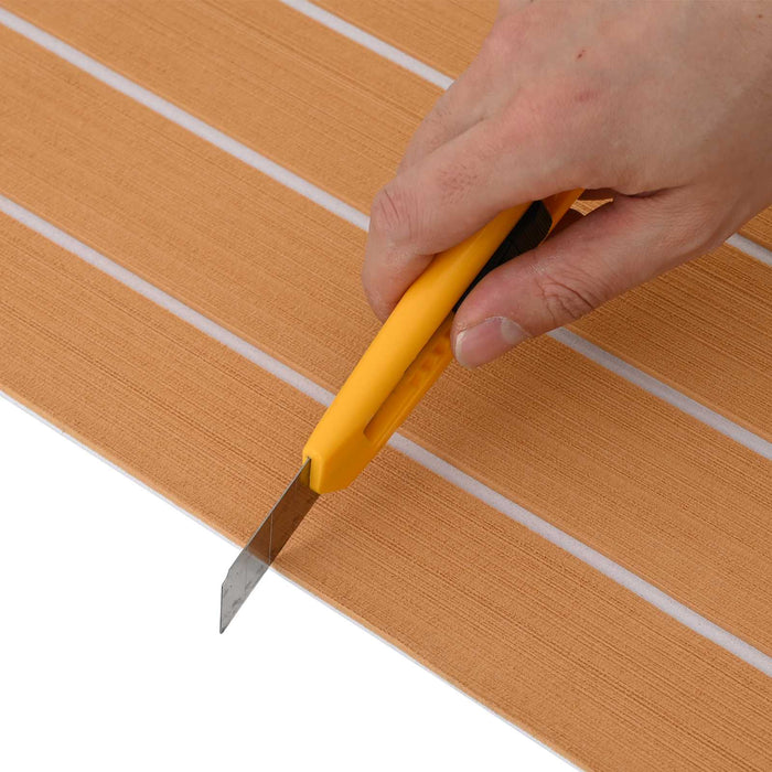 Covor pentru Bărci Dungi Maro și alb 240 x 90 cm EVA - WALTI WALTI