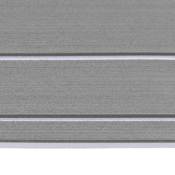 Covor pentru Bărci Dungi Gri deschis și alb. 240 x 90 cm EVA - WALTI WALTI
