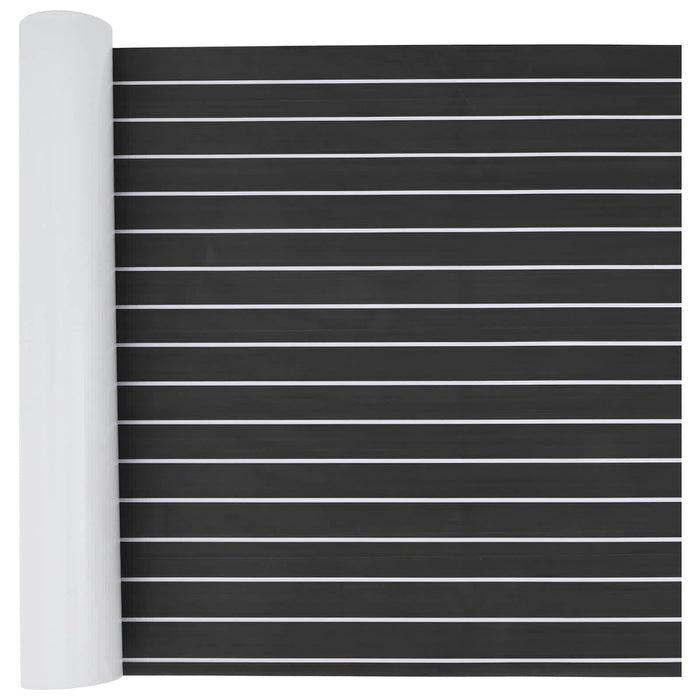 Covor pentru Bărci Dungi Gri închis și alb 240 x 90 cm EVA - WALTI WALTI