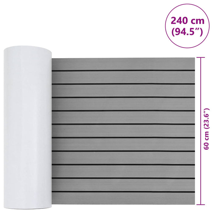 Covor pentru Bărci Dungi Gri deschis și negru 240 x 60 cm EVA - WALTI WALTI