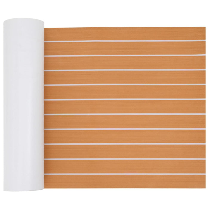 Covor pentru Bărci Dungi Maro și alb 240 x 60 cm EVA - WALTI WALTI