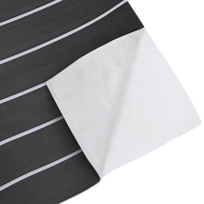 Covor pentru Bărci Dungi Gri închis și alb 240 x 60 cm EVA - WALTI WALTI