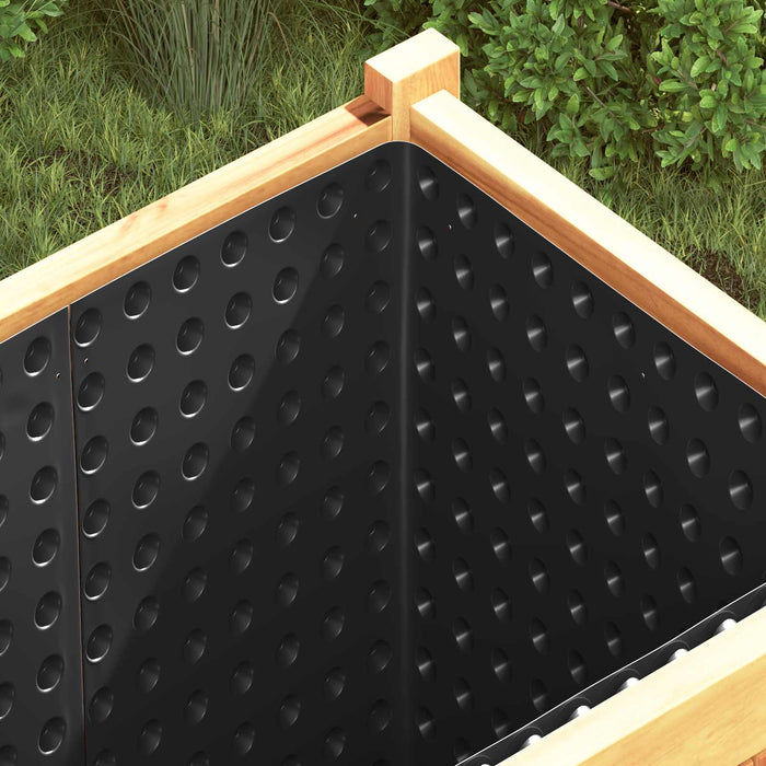 Foie de drenaj cu striații Negru 0,5 x 10 m HDPE - WALTI WALTI