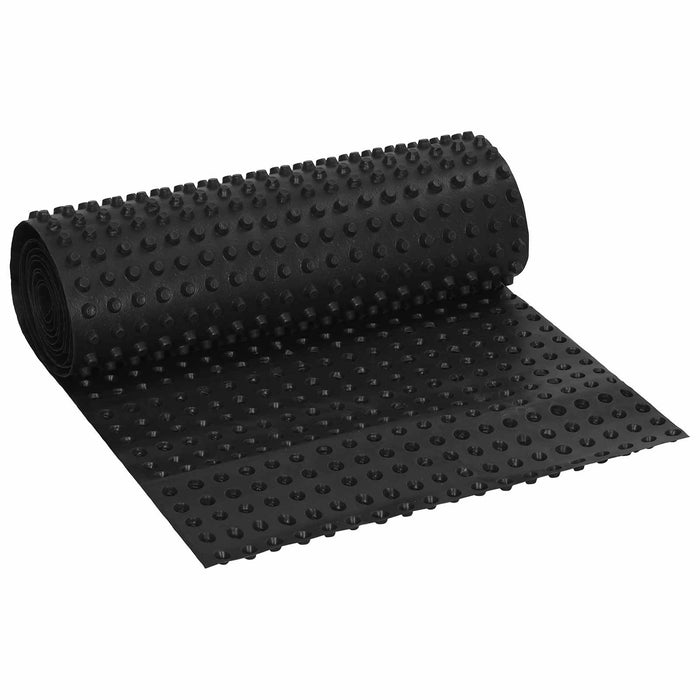Foie de drenaj cu striații Negru 0,5 x 10 m HDPE - WALTI WALTI