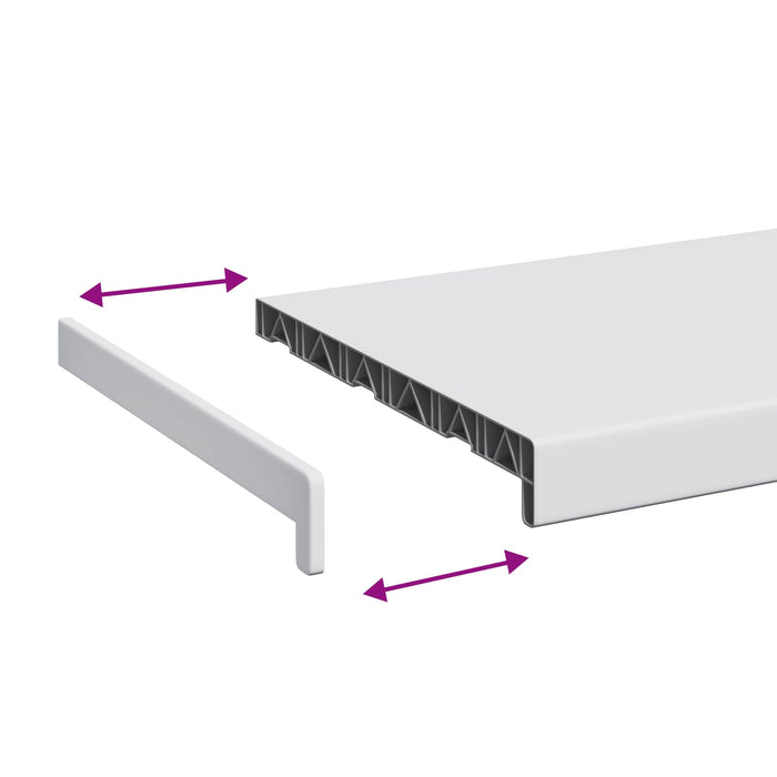 Prag de fereastră Alb 140 x 35 x 4,5 cm PVC - WALTI WALTI