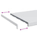 Prag de fereastră Alb 140 x 45 x 4,5 cm PVC - WALTI WALTI