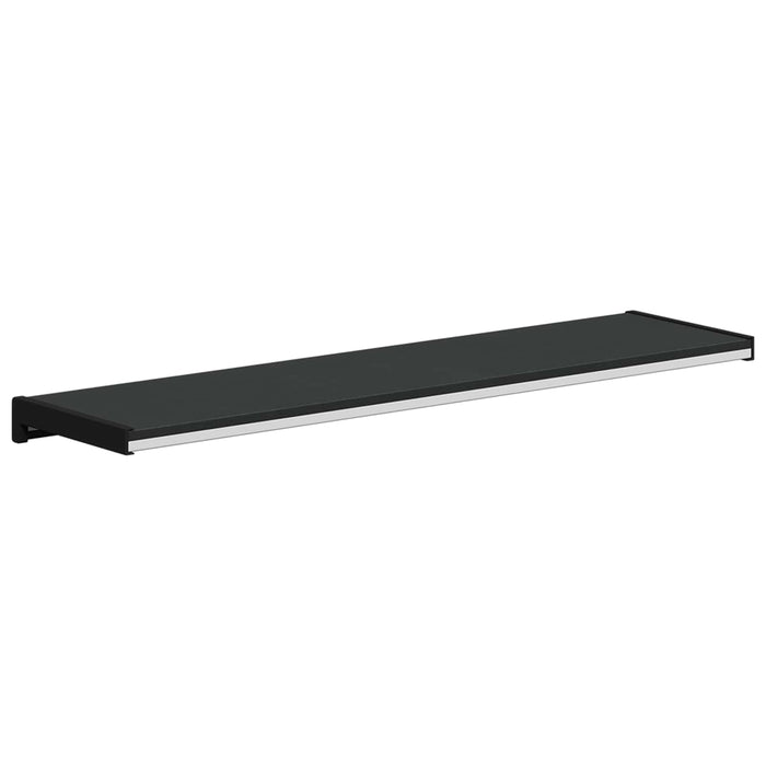 Prag de fereastră Negru cu fibră de lemn 80 x 20 x 4,5 cm PVC - WALTI WALTI