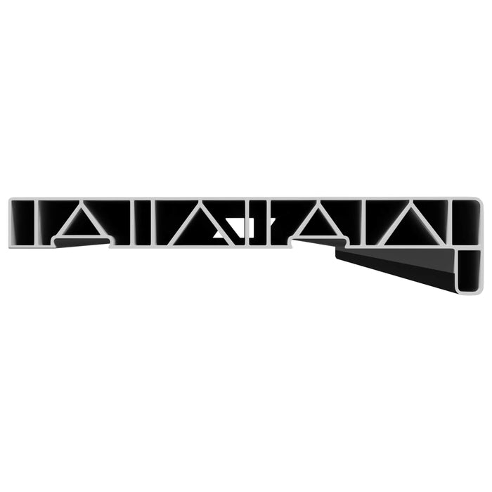 Prag de fereastră Negru cu fibră de lemn 120 x 25 x 4,5 cm PVC - WALTI WALTI