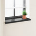Prag de fereastră Negru cu fibră de lemn 60 x 30 x 4,5 cm PVC - WALTI WALTI