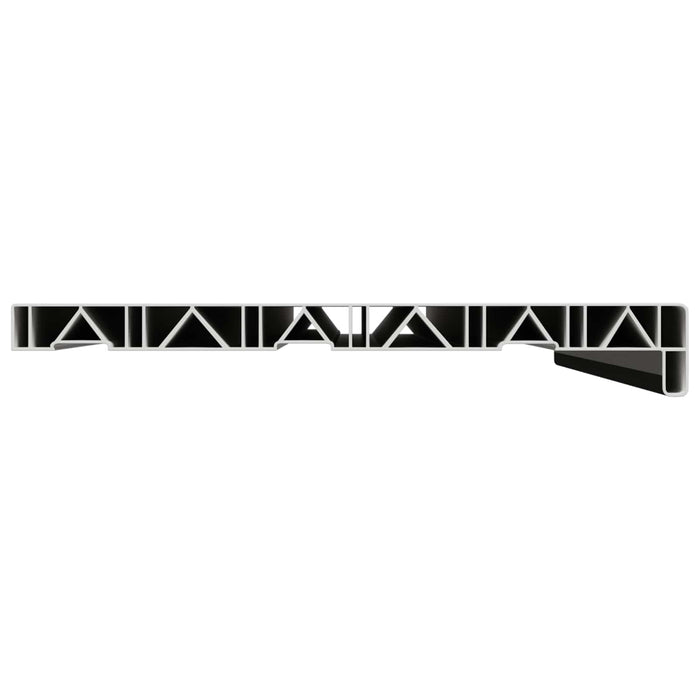 Prag de fereastră Negru cu fibră de lemn 60 x 30 x 4,5 cm PVC - WALTI WALTI