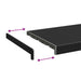 Prag de fereastră Negru cu fibră de lemn 100 x 30 x 4,5 cm PVC - WALTI WALTI
