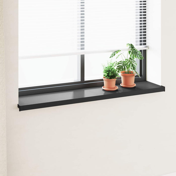 Prag de fereastră Negru cu fibră de lemn 140 x 30 x 4,5 cm PVC - WALTI WALTI