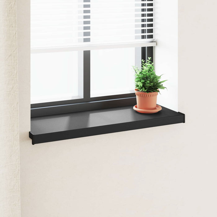Prag de fereastră Negru cu fibră de lemn 60 x 35 x 4,5 cm PVC - WALTI WALTI
