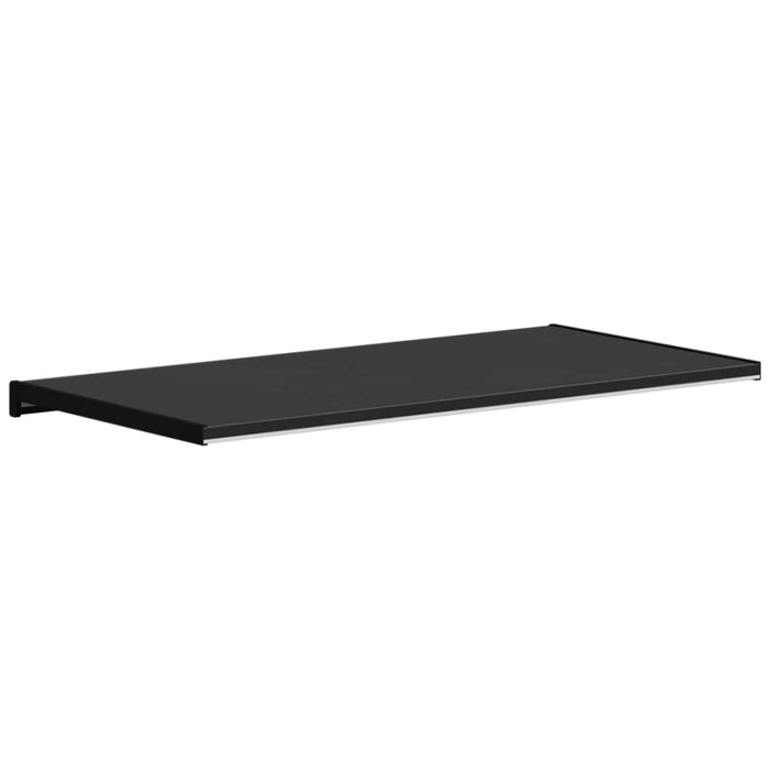Prag de fereastră Negru cu fibră de lemn 100 x 45 x 4,5 cm PVC - WALTI WALTI