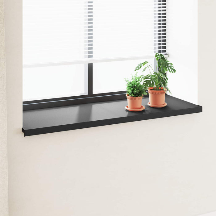 Prag de fereastră Negru cu fibră de lemn 140 x 50 x 4,5 cm PVC - WALTI WALTI